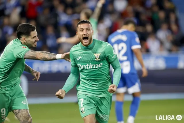 Óscar Rodríguez Leganés Óscar Rodríguez celebra un gol con el Leganés