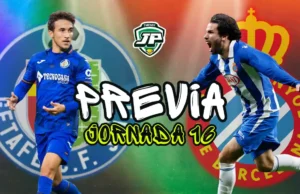 previa jornada 16 Getafe - Espanyol