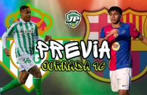 previa jornada 16 Betis - Barça