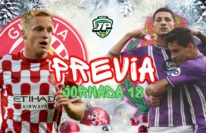 previa jornada 18 Girona - Valladolid
