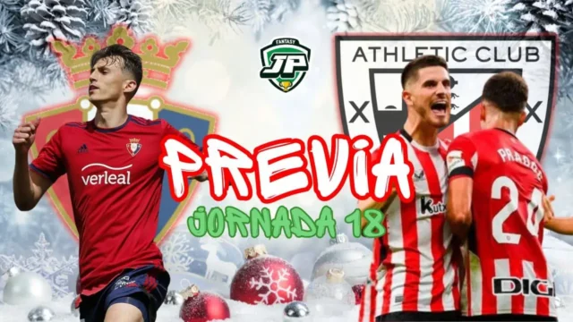 previa jornada 18 Osasuna - Athletic previa jornada 18 Osasuna - Athletic