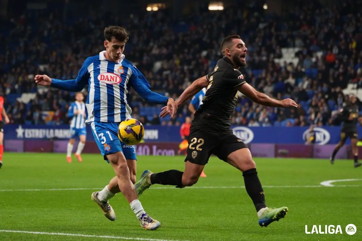 Antoniu Roca, en un encuentro con el Espanyol en LaLiga EA Sports