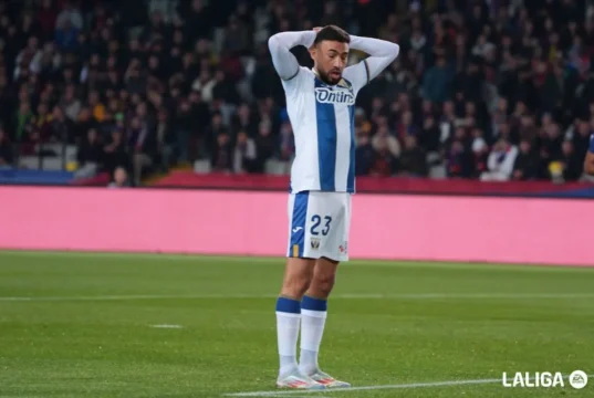 Munir, en un encuentro de Liga con el CD Leganés