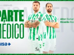 Ruibal Ricardo Rodríguez parte médico Betis