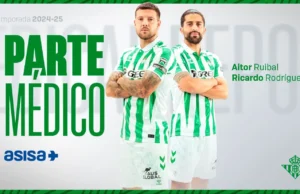 Ruibal Ricardo Rodríguez parte médico Betis