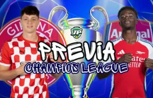 previa champions girona - arsenal