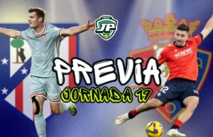 previa jornada 19 Atleti - Osasuna