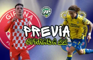 previa jornada 22 Girona - Las Palmas