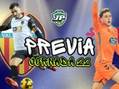 previa jornada 22 Valencia - Celta