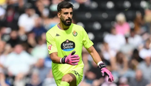 André Ferreira, en un partido del Real Valladolid de LaLiga EA Sports
