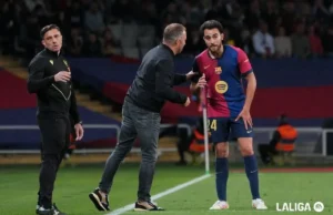 Eric García, en un encuentro de Liga con el Barça