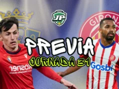 previa jornada 31 Osasuna - Girona