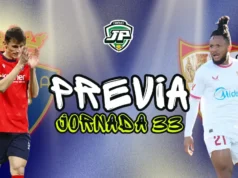 Alineaciones probables Osasuna - Sevilla. Previa fantasy jornada 33 LaLiga