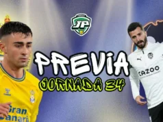 previa jornada 34 Las Palmas - Valencia