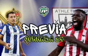 previa jornada 34 Real Sociedad - Athletic