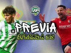 previa jornada 35 Betis - Osasuna