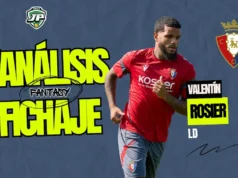 Análisis Fantasy Valentín Rosier Osasuna