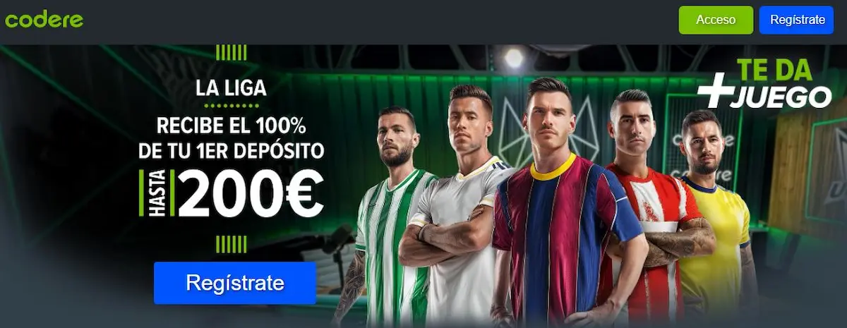Codere bono de bienvenida