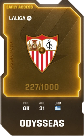Odysseas sorare sevilla fc