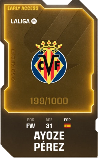 ayoze pérez villarreal cf sorare