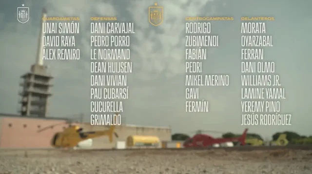 convocatoria España septiembre 25 convocatoria España septiembre Carvajal y Rodri