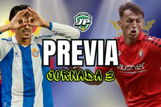 Previa Jornada 3 25/26 Espanyol - Osasuna