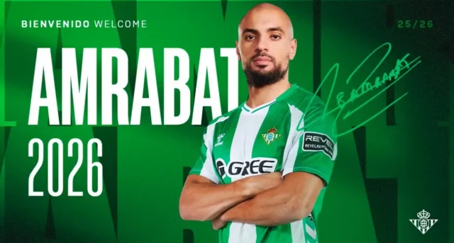 Sofyan Amrabat Betis Amrabat llega al Betis en calidad de cedido