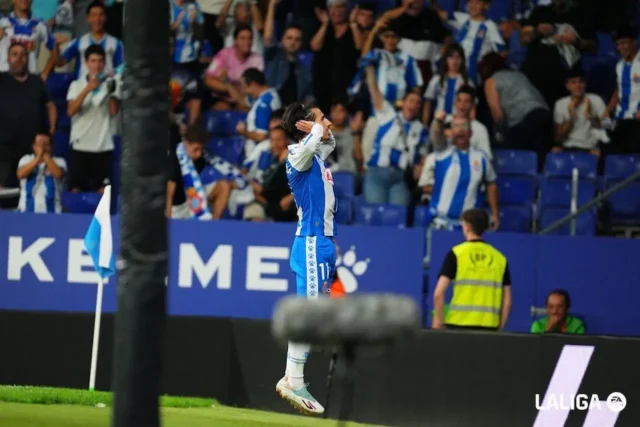 Pere Milla celebra un gol con el RCD Espanyol 25 26 Pere Milla celebra un gol con el RCD Espanyol 25 26