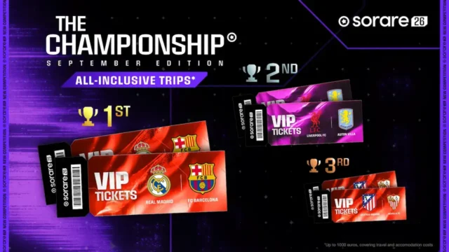 recompensas sorare entradas VIP El Clásico