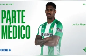 Junior Firpo parte médico Betis