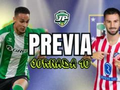 previa jornada 10 Betis - Atlético