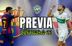 previa jornada 11 Barcelona - Elche CF