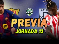 previa jornada 13 FC Barcelona - Athletic Club