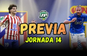 previa jornada 14 Atlético de Madrid - Real Oviedo