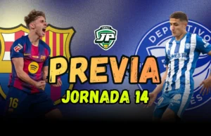 previa jornada 14 FC Barcelona - Deportivo Alavés