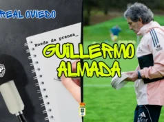 Almada anuncia su marcha y niega problemas con Cazorla Guillermo Almada rueda de prensa Real Oviedo
