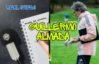 Almada, sobre el cruce con Cazorla, Viñas, Forés y su futuro Guillermo Almada rueda de prensa Real Oviedo