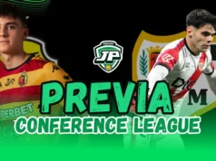 Rayo Vallecano, alineación probable contra el Jagiellonia y dónde ver en TV