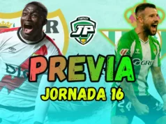 previa jornada 16 Rayo Vallecano - Betis