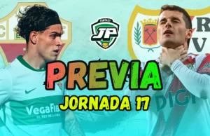 previa jornada 17 elche - rayo vallecano