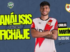 Carlos Martín busca oportunidades en el Rayo, ¿chollo fantasy? Análisis Fantasy Carlos Martín Rayo Vallecano