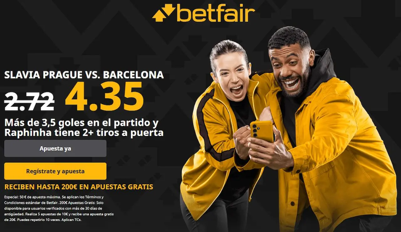Betfair Slavia Praga vs Barcelona