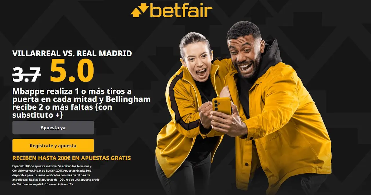 Betfair Supercuota Villarreal - Real Madrid