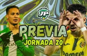 previa jornada 20 real betis - villarreal