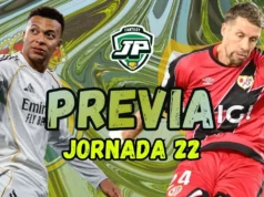 Las claves fantasy del Real Madrid – Rayo Vallecano: Onces, Lesiones y Apuestas previa jornada 22 Real Madrid - Rayo Vallecano