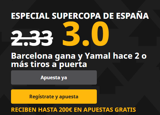 Ejemplo de supercuota en Betfair apuestas para partidos como Barcelona vs Athletic