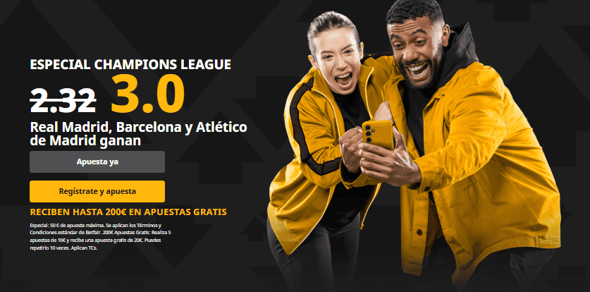 supercuota betfair champions league