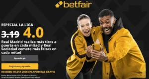 Betfair Supercuota Real Madrid vs Real Sociedad