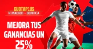 Sportium CuotaPlus Real Madrid vs Benfica
