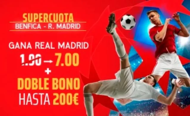 Sportium Supercuota Benfica vs Real Madrid Sportium Supercuota Benfica vs Real Madrid